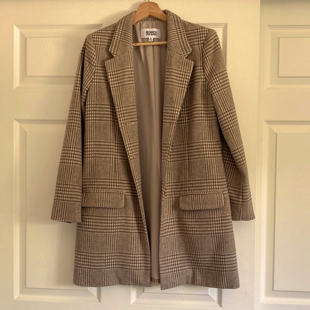 Brand New BB Dakota Steve Madden Plaid Coat